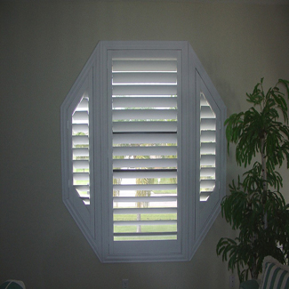 Custom Shutters with Moveable Louvers